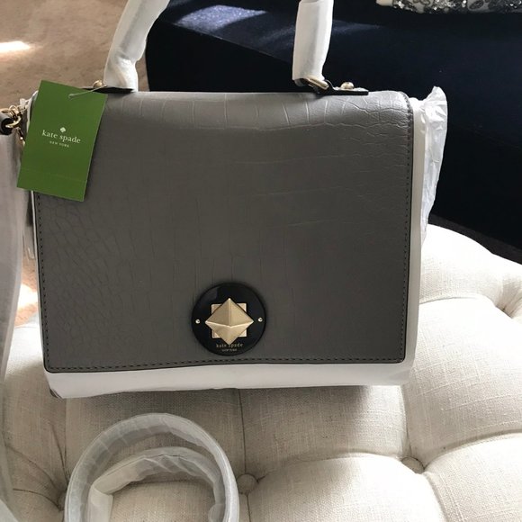 🎉HP✨FLASH SALE!!!✨Kate Spade NWT Leather Croc & Suede Bag - Picture 3 of 13